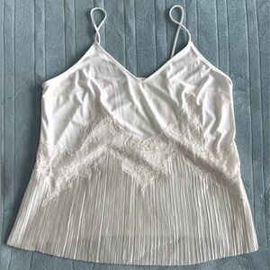 Express White Lace Accent Cami